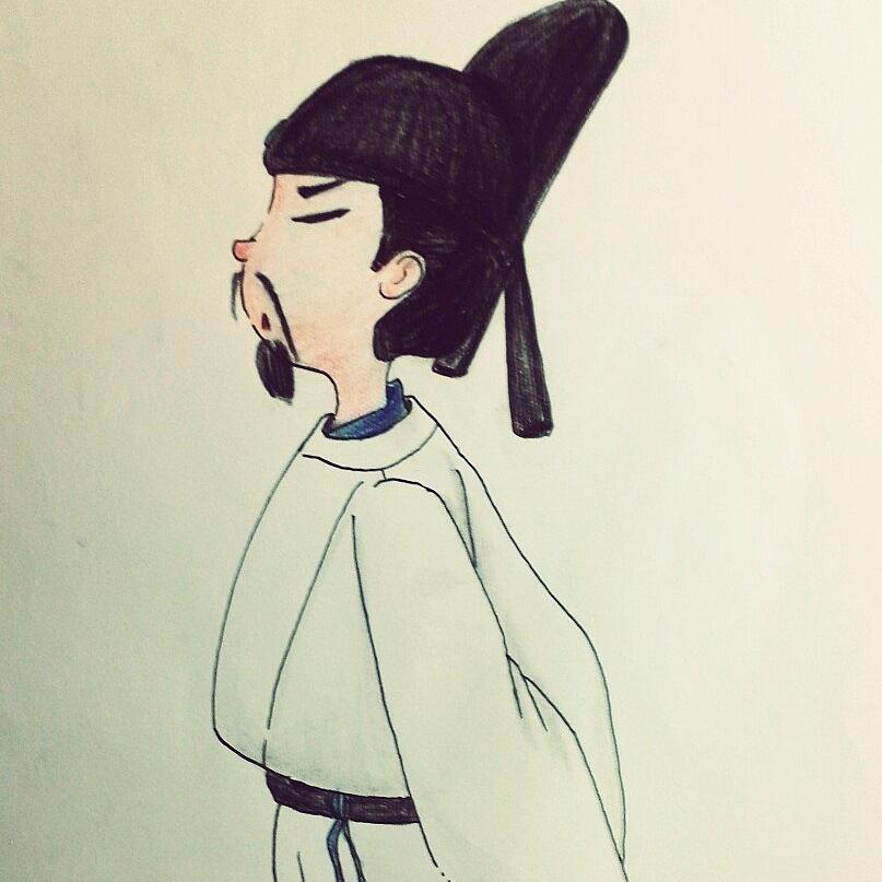 不会写诗的李白头像