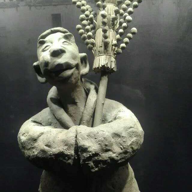高杰泥塑头像
