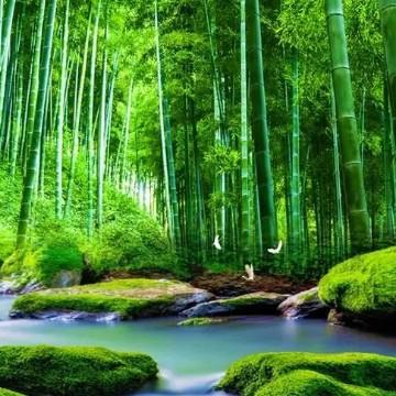 竹林风景微信头像图片