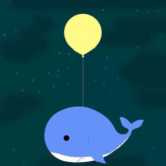 孤独蓝鲸头像图片