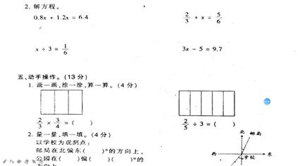 五年级分数乘法画图 西瓜视频