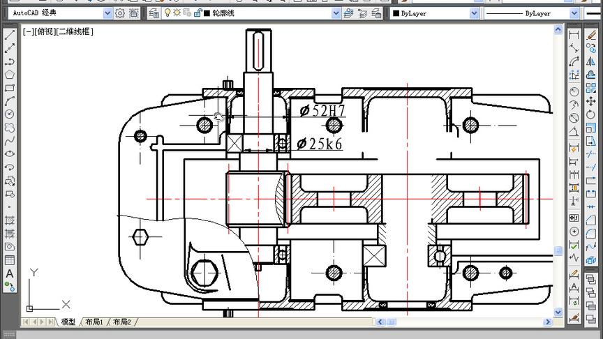 cad机械零件三维造型建模篇30由减速器装配图拆画箱盖零件图